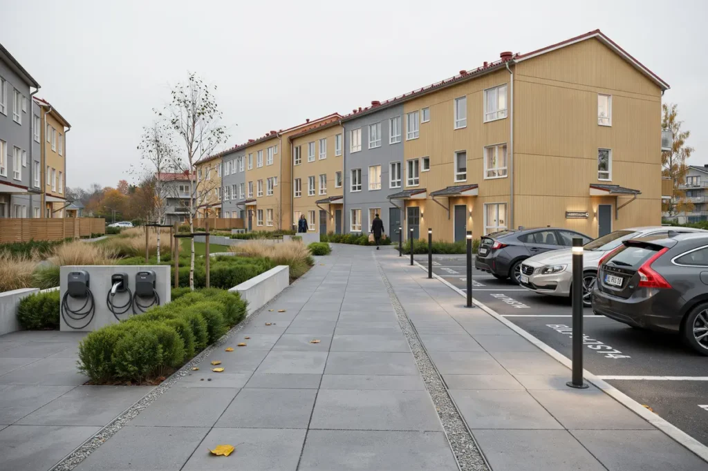 komplettering av utebelysning och motorv rmaruttag i v rberg