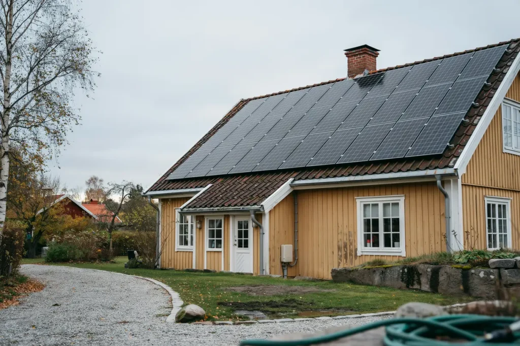 solceller p villataket s g r installationen till och s mycket kan du s nka elkostnaden